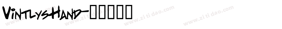 Vintlys Hand字体转换
